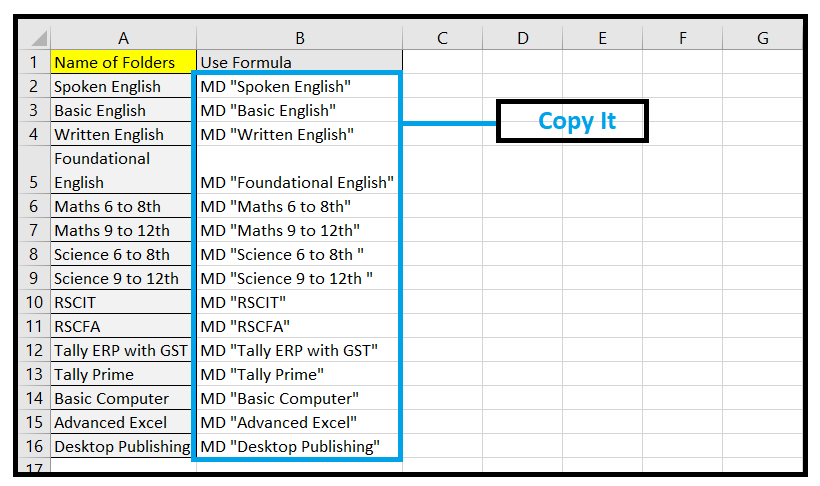 How To Create Folders Quickly Based On Cell Values In Excel 